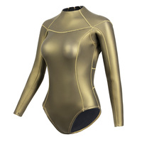 Combinaison de plongée haute élasticité en titane de 2 mm, style bikini une pièce pour la plongée libre, le surf et la natation |   Combinaison de plongée