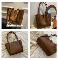 Sac Tendance 2024 Style Rétro Automne, Lot de 2 Sacs à Main Femme Grandes Anses avec Pochette