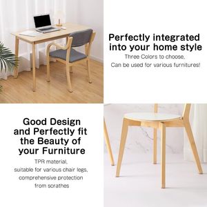 Protections de pieds de chaise, capuchons <span class=keywords><strong>pour</strong></span> pieds de meubles, coussinets <span class=keywords><strong>pour</strong></span> sols en bois dur, housses de pieds de table en feutre antidérapantes et anti-rayures - Product Image 4