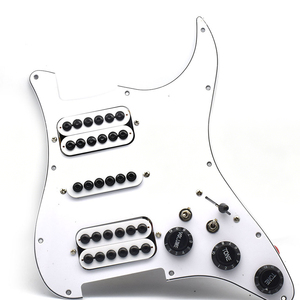 ST HSH Pickguard Completo, Conjunto Precableado con Función Coil Split Tap, Placa de Control de 2 Tonos y 1 Volumen, Humbucker para Guitarra Eléctrica - Product Image 1