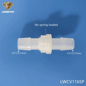 วาล์วกันกลับแรงดันต่ำ <span class=keywords><strong>JU</strong></span> LWCV108/110/112/116SP  ขนาด 1/4" 5/16" 3/8" 1/2"  พร้อมหัวต่อสายยางขนาดใหญ่  วาล์วระบายแรงดันทางเดียว - Product Image 2