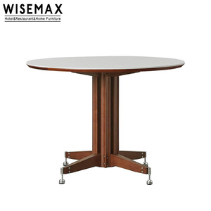 Meubles WISEMAX, meubles de maison médiévaux haut de gamme, <span class=keywords><strong>table</strong></span> à manger <span class=keywords><strong>avec</strong></span> <span class=keywords><strong>plateau</strong></span> <span class=keywords><strong>en</strong></span> <span class=keywords><strong>ardoise</strong></span>, bois <span class=keywords><strong>avec</strong></span> base <span class=keywords><strong>en</strong></span> métal, <span class=keywords><strong>table</strong></span> ronde pour appartement - Product Image 5