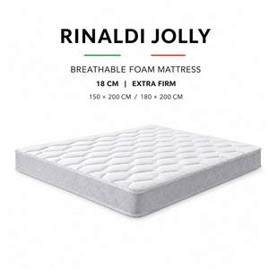 Matelas en mousse Rinaldi JOLLY 18 cm, fermeté moyenne, respirant, en tissu polyester, avec soutien à cellules ouvertes, 150x200 cm, 180x200 cm, pour chambre moderne - Product Image 5