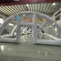 Dôme de piscine gonflable transparent et hermétique pour l'extérieur, abri de piscine pour l'hiver