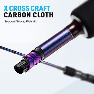 2 조각 바닷물 낚싯대 중형 빠른 액션 1.8m 2.5kg 탄소 섬유 회전 분할 후방 높은 EVA 핸들 낚시 - Product Image 6