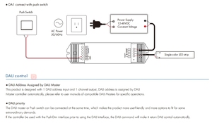 <span class=keywords><strong>1</strong></span> kênh 15A 12-48VDC 180W-480W Điện áp không đổi Dali đẩy mờ dẫn Dimmer DT6 cho LED Strip skydance Dali-<span class=keywords><strong>2</strong></span> chứng nhận DA1 - Product Image 6