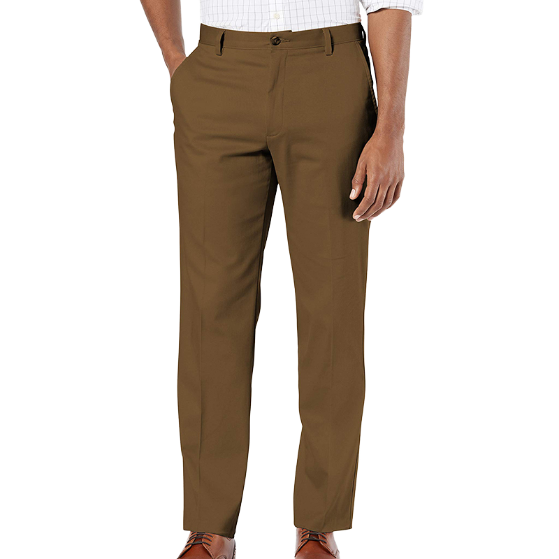 Mens Chino/twill Cotton Stretch Casual Formal Trousers Elastic Waist Stock Goods With Original Branded Labels Overrun Pants