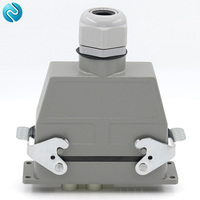 Connecteur Rectangulaire Robuste HDC-HK-4/8 12 Broches Étanche pour Aviation et Industrie, Prise et Fiche pour Outil Mécanique 80A+16A 500V