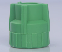 Raccord droit femelle à tête hexagonale, surface lisse, pour applications basse pression