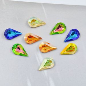 K9 pointed-bottom water drop Melon seed Glass <b>Drill</b> DIY accessories Coated color pointed-bottom <b>drill</b> manufacturer wholesale - Product Image 4