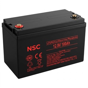 Batterie LiFePO4 GORHEN 260822 12.8V 100Ah avec BMS intégré, noire, fabriquée en Chine, pour station d'alimentation de secours domestique - Product Image 1
