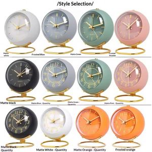 <b>Retro</b> Simple Green Desk & <b>Clock</b> Battery Powered Silent Non-Ticking Digital Display Small Size Night Light Electronic - Product Image 6