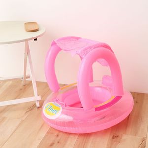 <b>Inflatable</b> Baby Swim <b>Float</b> With Sunshade And Handles For Pool Water Park Use - Product Image 3