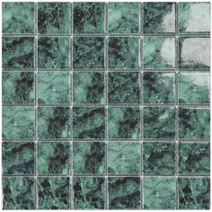 Grande mosaico di marmo di ceramica verde di mattonelle di Design moderno per il <span class=keywords><strong>giardino</strong></span> della foresta piscina bagno di pietra naturale sfondo per il paesaggio - Product Image 5