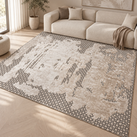 Luxuriöser 100% NZ-Wolle Seide Handgetufteter Teppich Modernes Design Großer Rutschfester Handgefertigter Teppich für Wohnzimmer Schlafzimmer Villa