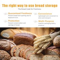 Sacs d'emballage personnalisés pour boulangerie, à soufflets latéraux, transparents, imprimés, en plastique PP, thermoscellables, avec attaches torsadées, qualité alimentaire, pour cadeaux et produits alimentaires