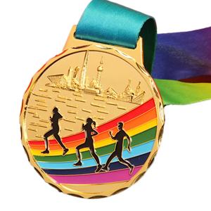 Vente en gros de médailles sportives personnalisées très demandées : médailles de football, de basketball, de course à pied, médailles d'or pour le sport, artisanat métallique - Product Image 2