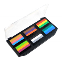 Kit de peinture corporelle professionnel 120g pour enfants, à base d'eau, certifié CE, pour le visage et le corps, motifs drapeau arc-en-ciel UV, idéal pour les festivals