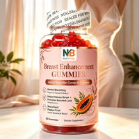Gummies d'augmentation mammaire sans gluten, directement de l'usine, pour l'équilibre hormonal
