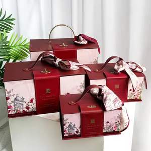 Wholesale Custom Design Velvet Rigid Cardboard Paper Cosmetic Luxury Perfume Packaging <b>Wedding</b> Gift Set Folding <b>Box</b> - Product Image 2