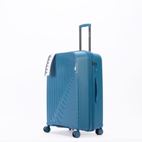 Valise à roulettes rigide de luxe, durable, portable, antivol, extensible, pour affaires, élégante, simple et légère