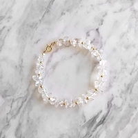 Pulsera de Cristal de Cuarzo Natural Curativa en Colores de Moda al por Mayor, Joyería Artificial para Mujer