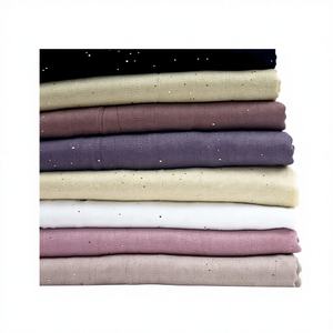 ผ้าคลุมไหล่ชีฟองลายดอกไม้/ลายสก็อตผสมผ้าฝ้าย ดีไซน์ล่าสุดปี 2026 รุ่น 4722 ชุด 10 ผืน 10 สีต่างกัน - Product Image 1