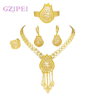 עיצוב תכשיטים משלך אפריקאי תכשיטי זהב, דובאי זהב סט תכשיטים בעיצוב תכשיטים - Product Image 1