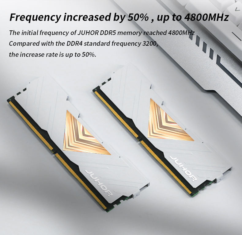 JUHOR 16GB DDR5 4800mhz RAM - Low Latency & ECC for Pro Builds