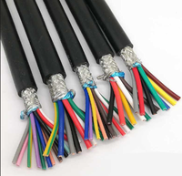 Câble souple blindé RVVP 0,2 mm², isolation et gaine en PVC, câble de commande multiconducteurs pour la transmission de signaux de capteurs