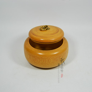 Bamboo Tea Caddy With Lid Storage Box For Tea Spoon And Packaging Organization Products - Product Image 4