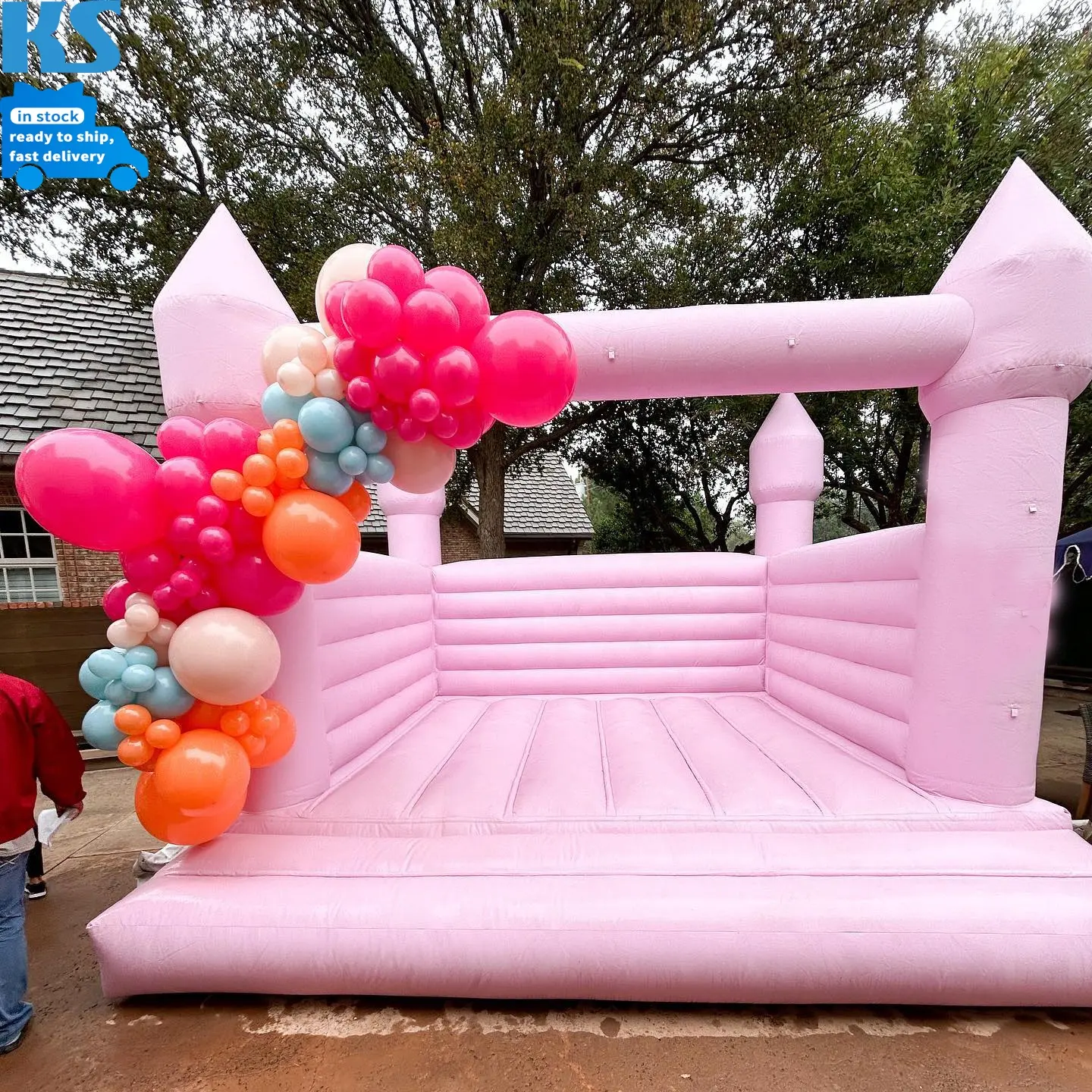 Wedding Party Adult Baby PVC Inflatable Bouncer Jumper Pink Yellow Tan Blue Green Inflatable Jumping Castle jump bounce house