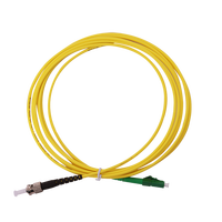 Kabel Patch Fiber Optik FTTH Indoor Single Mode LC APC-ST UPC Simplex Tipe St untuk Penggunaan 4G WiFi 5G Pabrikasi