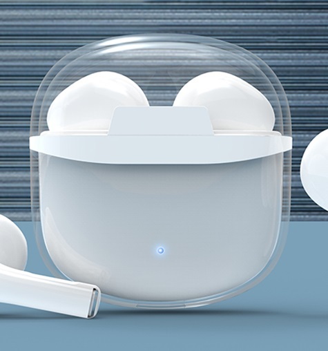 2022  New  Popular logo Customization  Earphone  BT clear case  Wireless Earphone Earbuds  Headphone V5.0 for Smart Phone