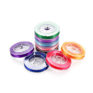 Cordon élastique pour perles, rouleau de 50m, corde ronde pour la fabrication de bracelets, fournitures de bijoux DIY, fil élastique résistant à l'usure pour cristaux - Product Image 2