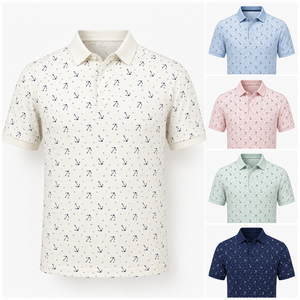 Polo de Golf Blanco Premium Personalizado para Hombre, con Absorción de Humedad, Marca Privada, Ropa de Resort OEM - Product Image 2