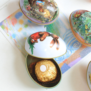 Decorazioni per Uova di Pasqua, Scatole Regalo in Latta per Feste, Formato Grande: <span class=keywords><strong>10</strong></span> X <span class=keywords><strong>6</strong></span>,5 X <span class=keywords><strong>6</strong></span> <span class=keywords><strong>cm</strong></span> - Product Image 5