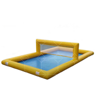 Terrain de volley-ball gonflable en PVC personnalisé portable extérieur piscine commerciale de sports nautiques installation d'amusement flottante