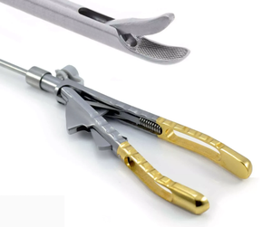 Portaagujas Tipo Ethicon con Mango Dorado, Instrumento Quirúrgico Reutilizable de Acero Inoxidable para Sutura de Precisión Clínica - Product Image 4