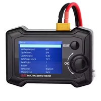 ZYSY ToolkitRC ST8 8CH 100W 2A 7-28V PWM/PPM/SBUS Signal Speed Linear Step Servo Tester W/ 4-Way Independent Program