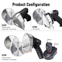 Couteau à shawarma électrique Shanyou KS100C, couteau turc professionnel sans fil à batterie, coupe-gyro en acier inoxydable commercial