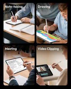 Stylet en plastique à charge rapide pour <span class=keywords><strong>iPad</strong></span> A16 10e génération, <span class=keywords><strong>iPad</strong></span> 11-6e génération, <span class=keywords><strong>avec</strong></span> rejet de la paume, sensibilité à l'inclinaison et fixation magnétique - Product Image 6