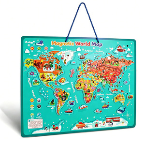 <span class=keywords><strong>Puzzle</strong></span> magnétique personnalisé de la <span class=keywords><strong>carte</strong></span> <span class=keywords><strong>du</strong></span> <span class=keywords><strong>monde</strong></span>, jouets éducatifs magnétiques pour enfants - Product Image 1