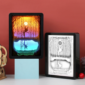 Artículos de Regalo para Niños, Columpio de <span class=keywords><strong>Hada</strong></span> Tinker Bell, Marco de Fotos Personalizado, Caja de Sombra, Luz Nocturna 3D para Decoración de Habitación Infantil - Product Image 2