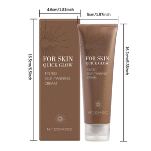 Crème auto-bronzante <span class=keywords><strong>visage</strong></span> <span class=keywords><strong>et</strong></span> <span class=keywords><strong>corps</strong></span> sans soleil, facile à absorber, rafraîchissante, pour une peau hâlée estivale - Product Image 2