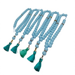 Vente en gros de perles de prière rondes en résine écologiques faites à la main, Tasbeeh islamique musulman, Misbaha, cadeau religieux - Product Image 1
