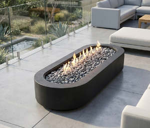<span class=keywords><strong>Barbecue</strong></span> chauffant automatique, table de foyer extérieure en béton, cheminée rectangulaire portable pour patio - Product Image 6