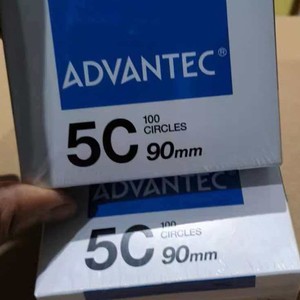 กระดาษกรอง Advantec 5C ขนาด 90 มม. 100 วงกลม สำหรับใช้ในห้องปฏิบัติการเชิงปริมาณ - Product Image 1