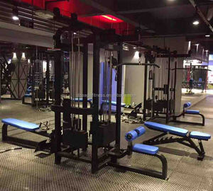 Équipement de fitness commercial, utilisation professionnelle en salle de sport, <span class=keywords><strong>appareil</strong></span> d'entraînement robuste, multi-jungle à quatre stations - Product Image 4