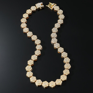 Rock Sugar Chain Geometric Hip Hop Necklace Bracelet Accessories Hollow Men's Accessories Tanjing Fashion Lijing Necklace - Product Image 2